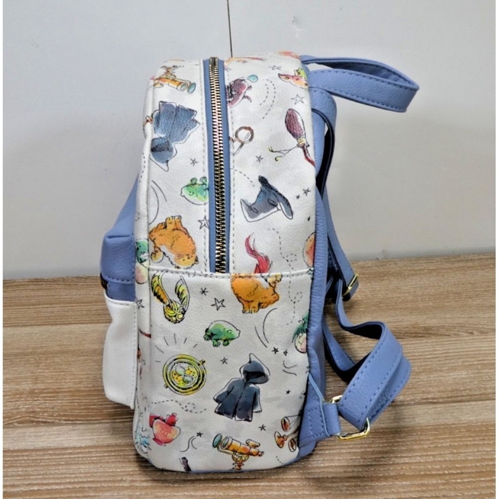 Harry Potter Watercolor Icons Mini Backpack Wizarding World - Used - Picture 2 of 5
